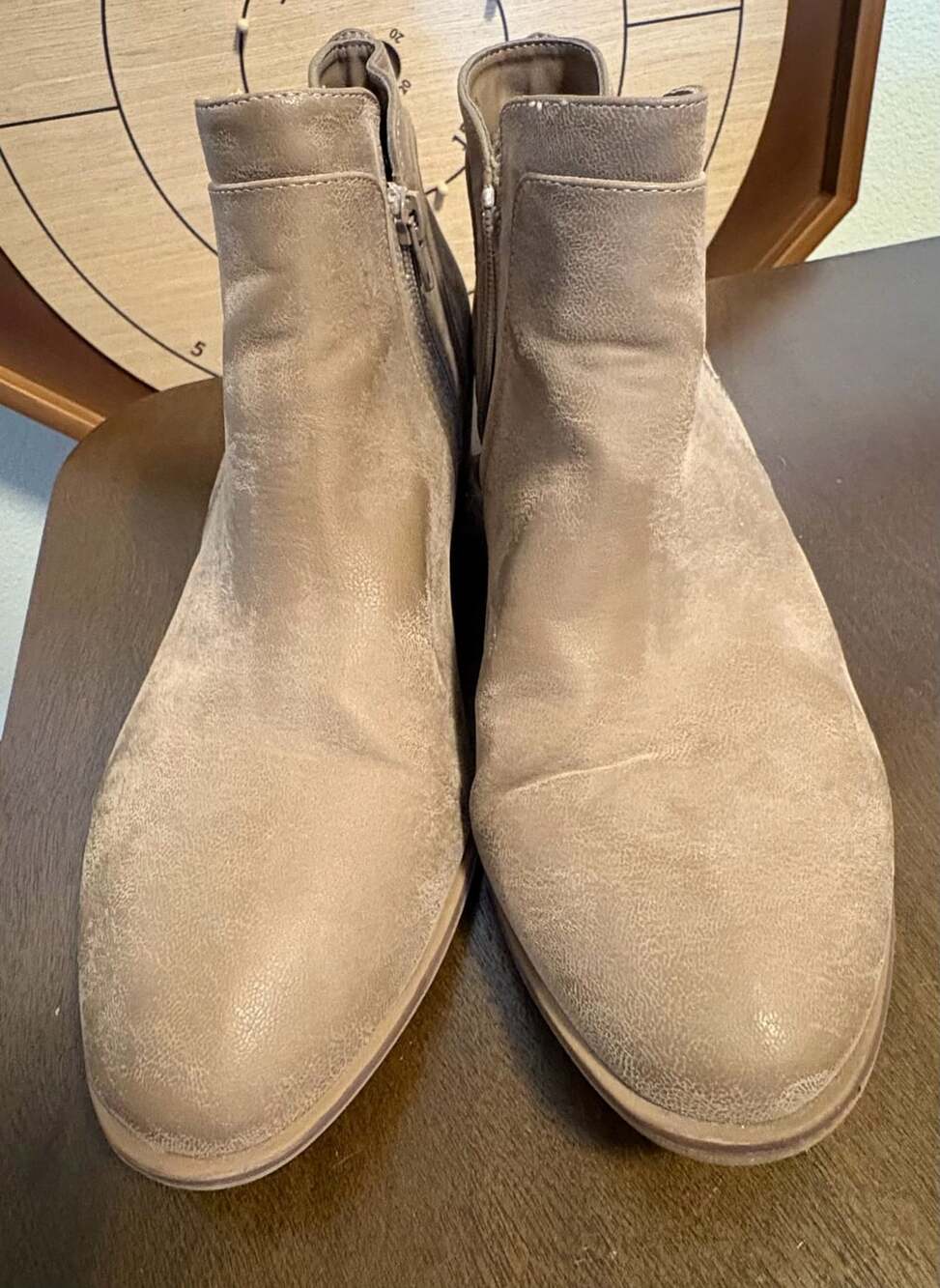 MIA Kendall Taupe Ankle Booties MH0476SF Size 10M